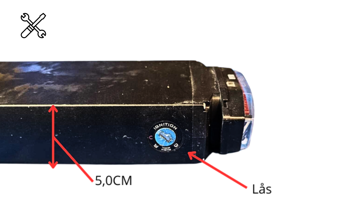 Promovec Carrier batteri til elcykel, Raleigh, MBK, Nishiki, Centurion, winther mm.